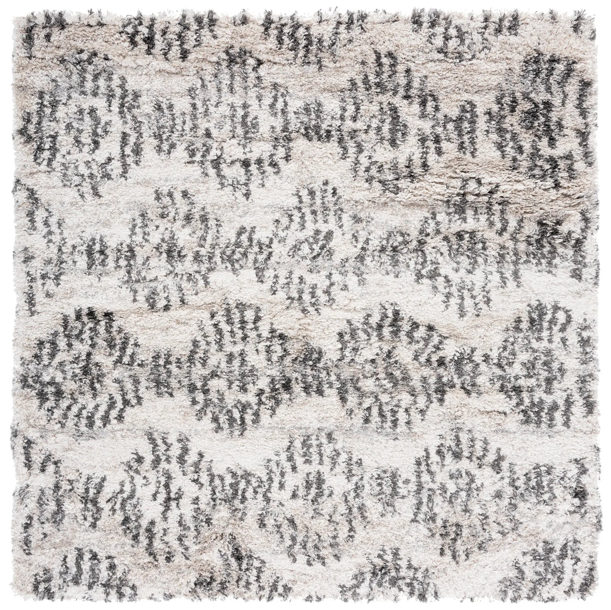 Safavieh Iceland Shag 6'-7" x 6'-7" Rug in Cream / Grey