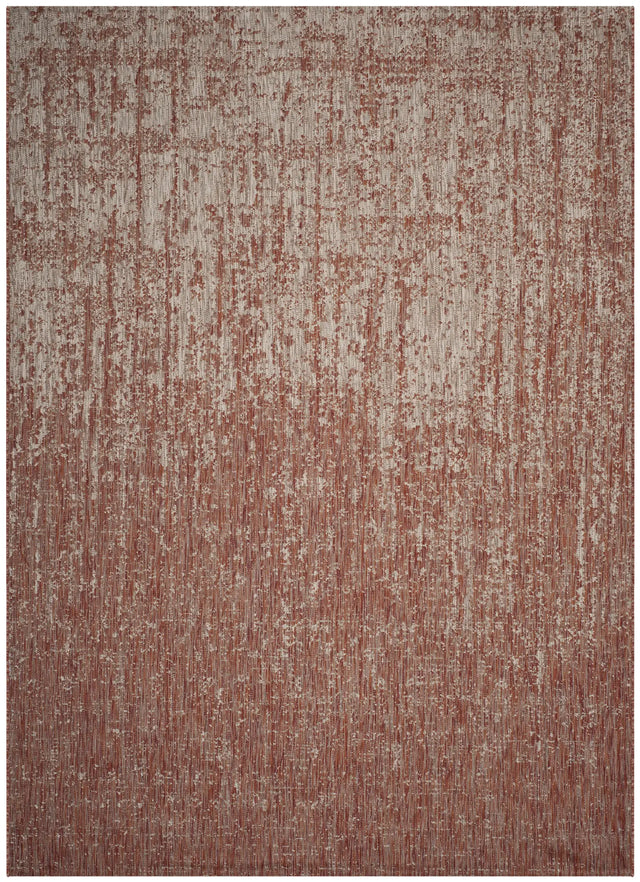 Safavieh Courtyard 6'-7" x 9'-6" Rug in Rust / Grey