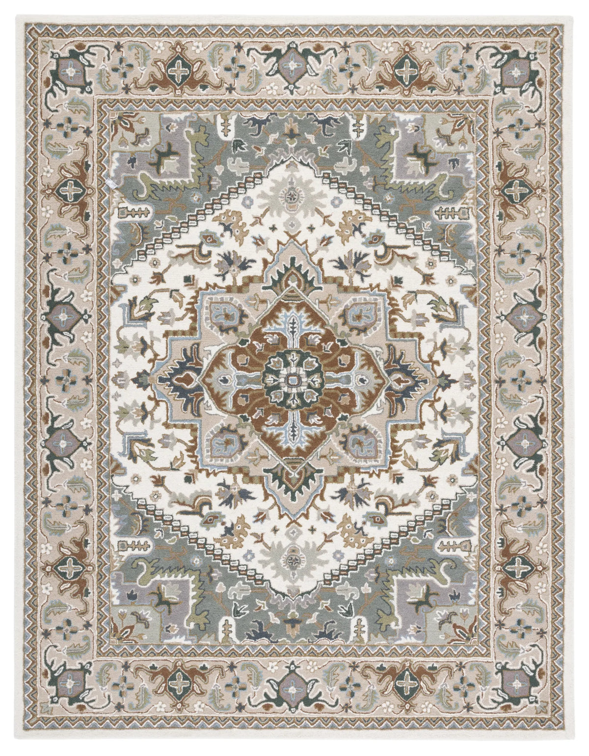 Safavieh Heritage 10'-0" x 14'-0" Rug in Ivory / Light Blue