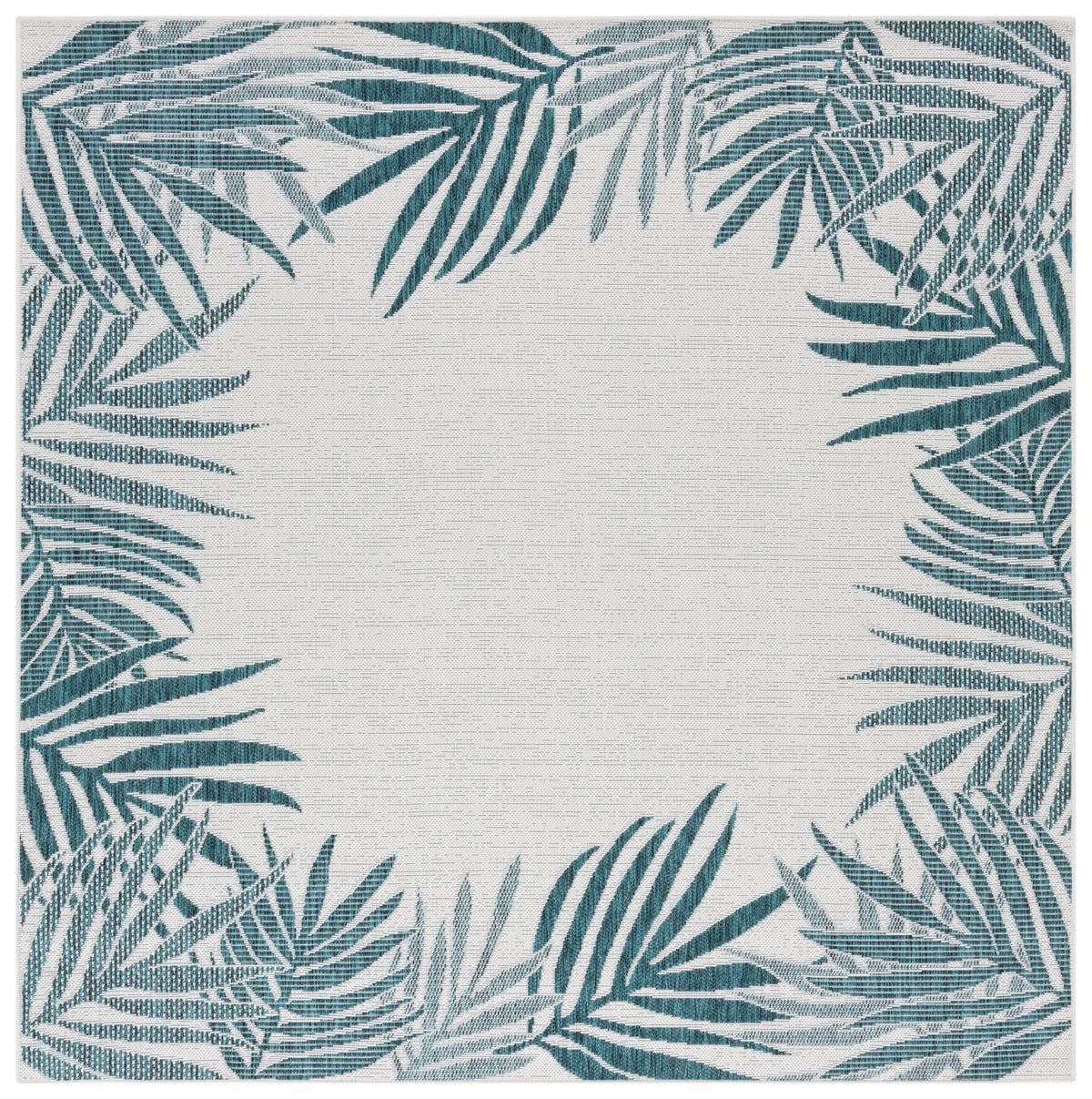 Safavieh Beach House 6'-7" x 6'-7" Rug in Blue / Ivory