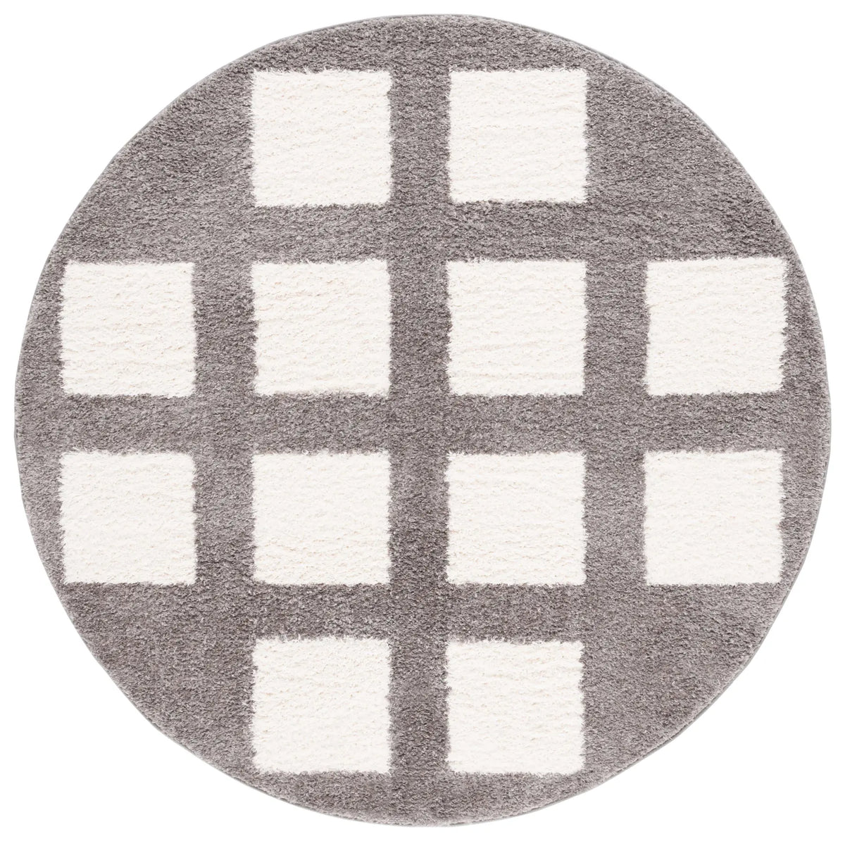Safavieh Norway 6'-7" x 6'-7" Rug in Grey / Ivory