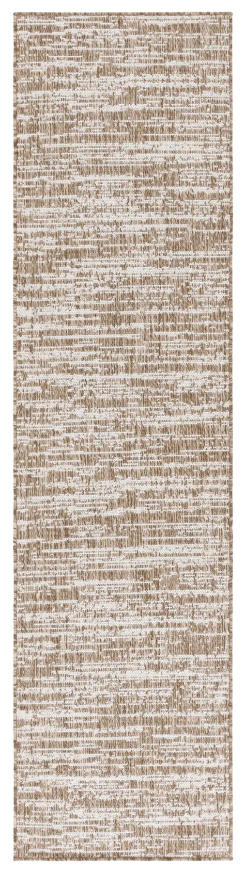 Safavieh Beach House 2'-0" x 8'-0" Rug in Brown / Ivory