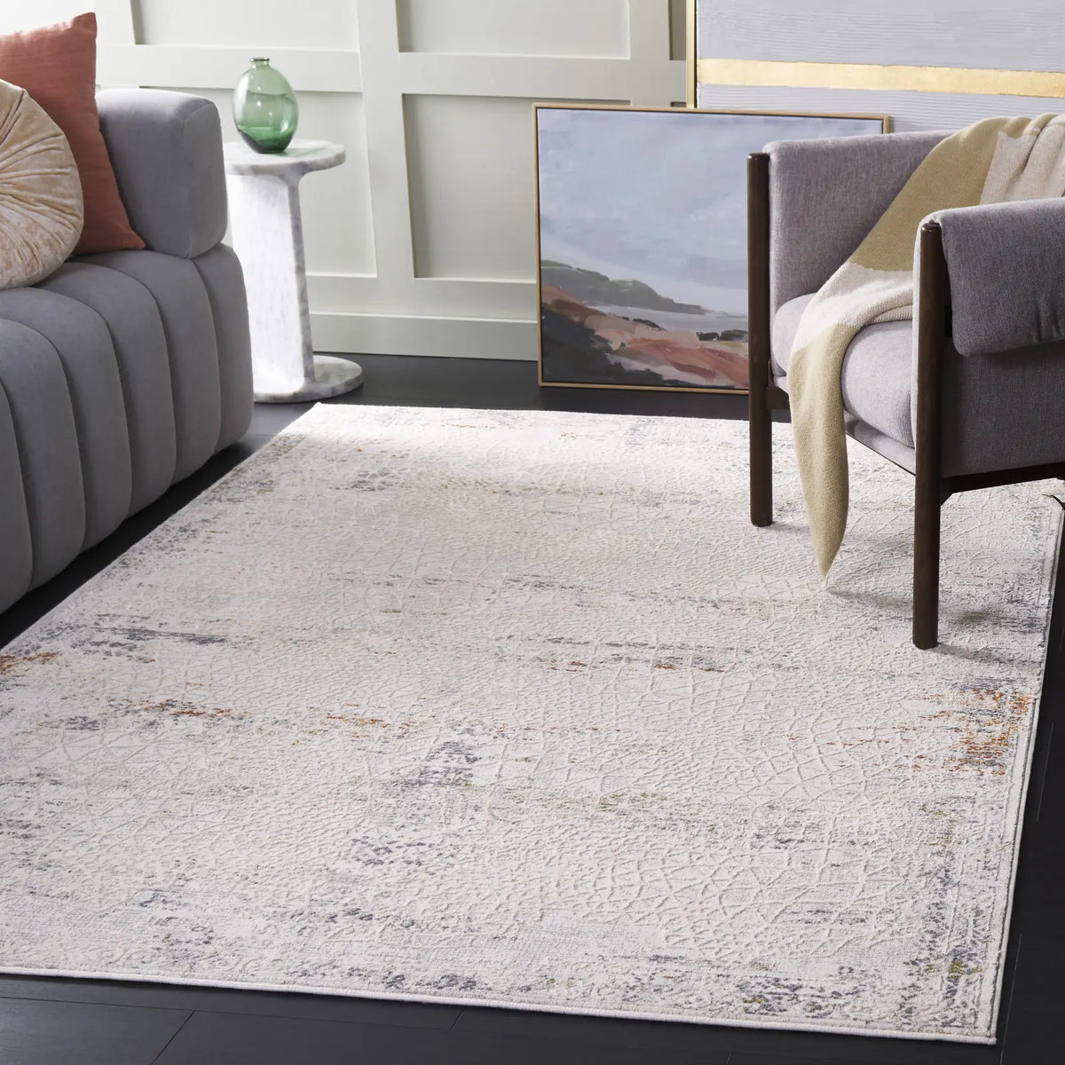 Safavieh Princeton 4'-0" x 6'-0" Rug in Light Beige