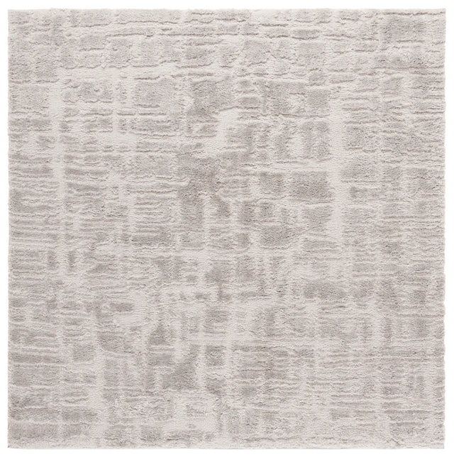 Safavieh Seattle Shag 900 6'-7" x 6'-7" Rug in Light Grey / Grey