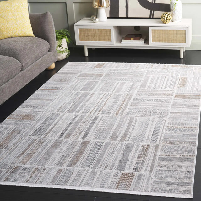 Safavieh Diamond 5'-3" x 7'-6" Rug in Grey / Light Grey
