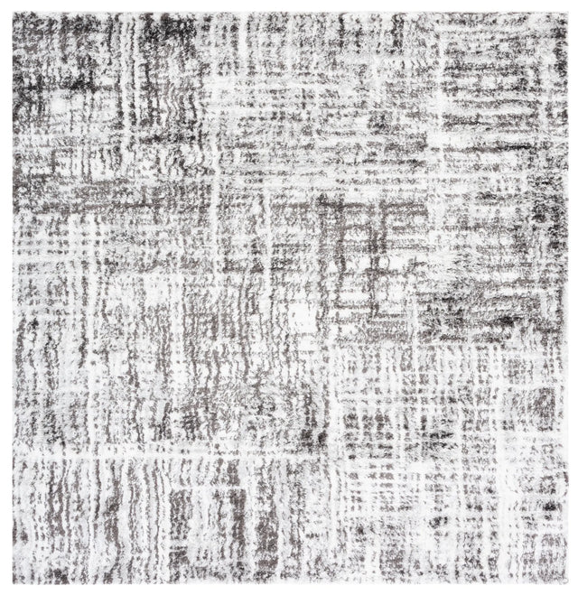 Safavieh Berber Shag 7'-0" x 7'-0" Rug in Grey / Dark Grey