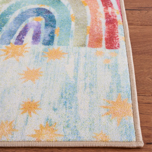 Safavieh Kids Playhouse 200 4'-4" x 6'-0" Rug in Blue / Ivory