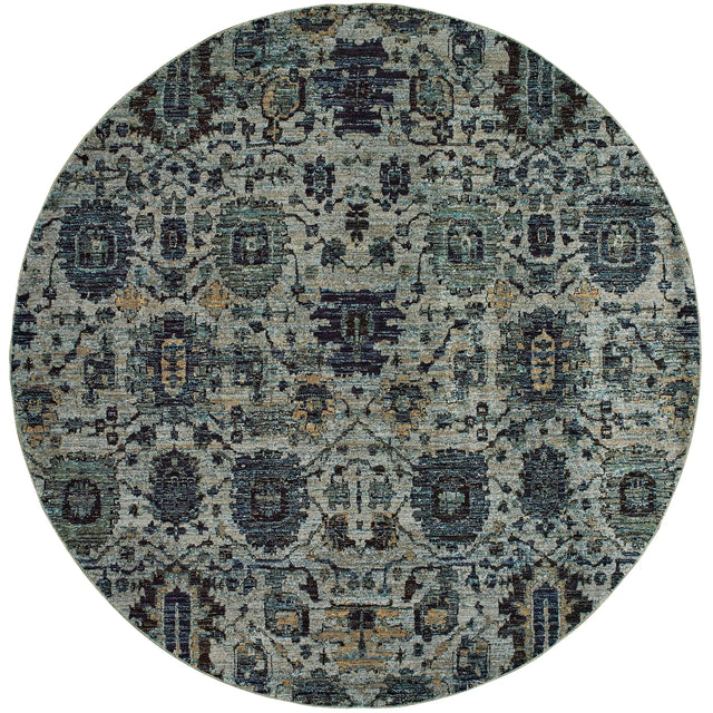Oriental Weavers Sphinx Andorra 7120A Blue/Navy Rugs - main flat