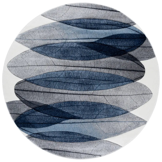 Safavieh Hollywood 6'-7" x 6'-7" Rug in Ivory / Blue