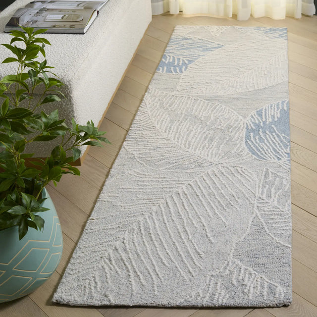 Safavieh Jardin 2'-3" x 8'-0" Rug in Blue / Ivory