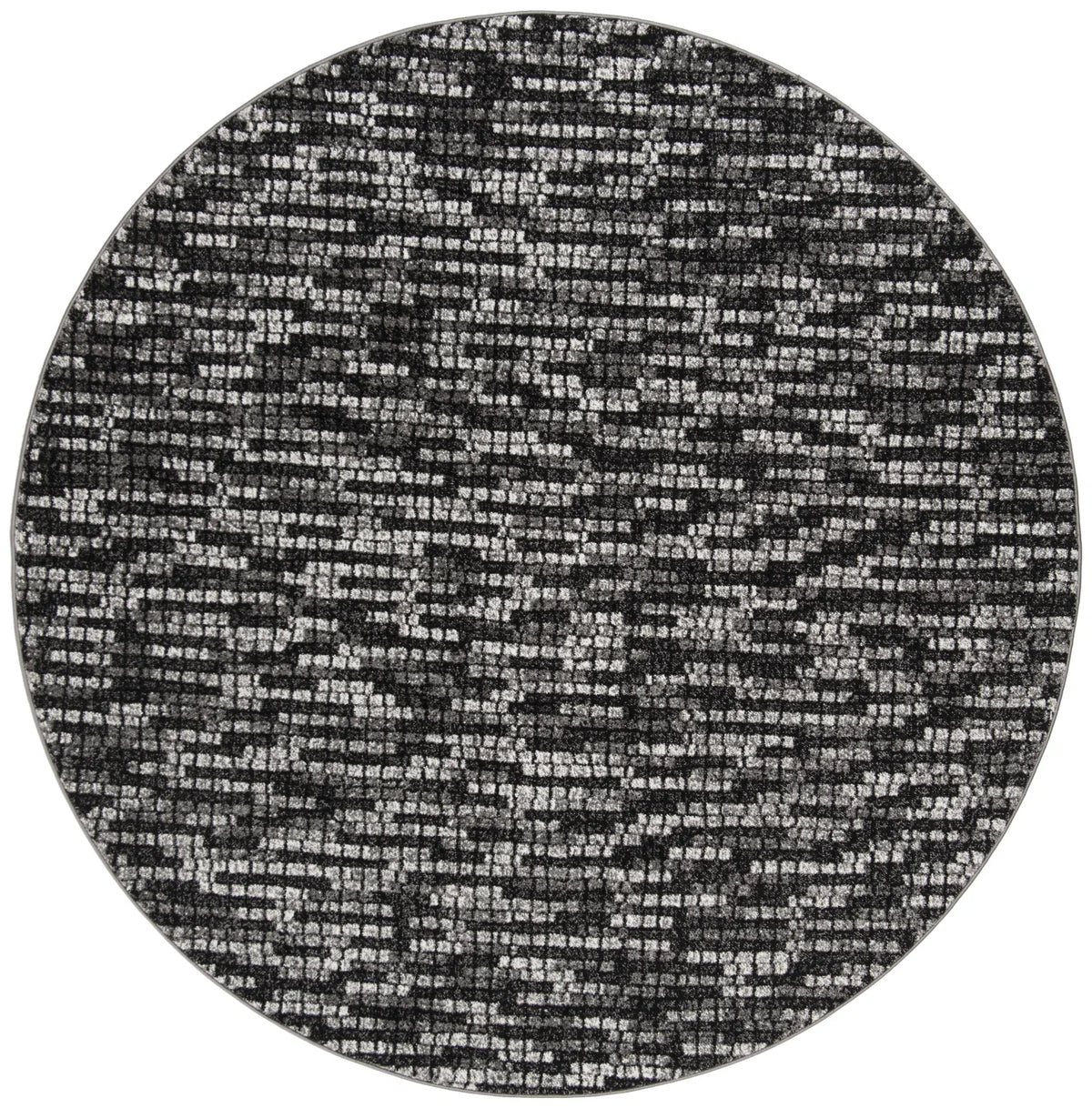 Safavieh Porcello 6'-7" x 6'-7" Rug in Light Grey / Charcoal