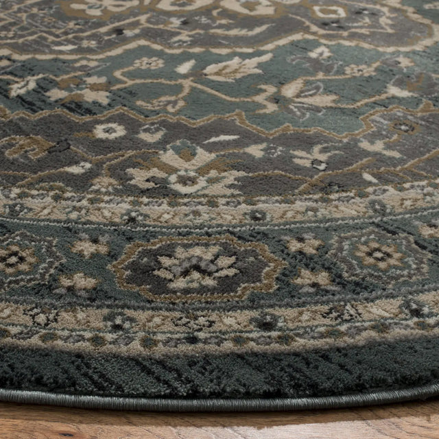 Safavieh Lyndhurst 5'-3" x 5'-3" Rug in Teal / Grey
