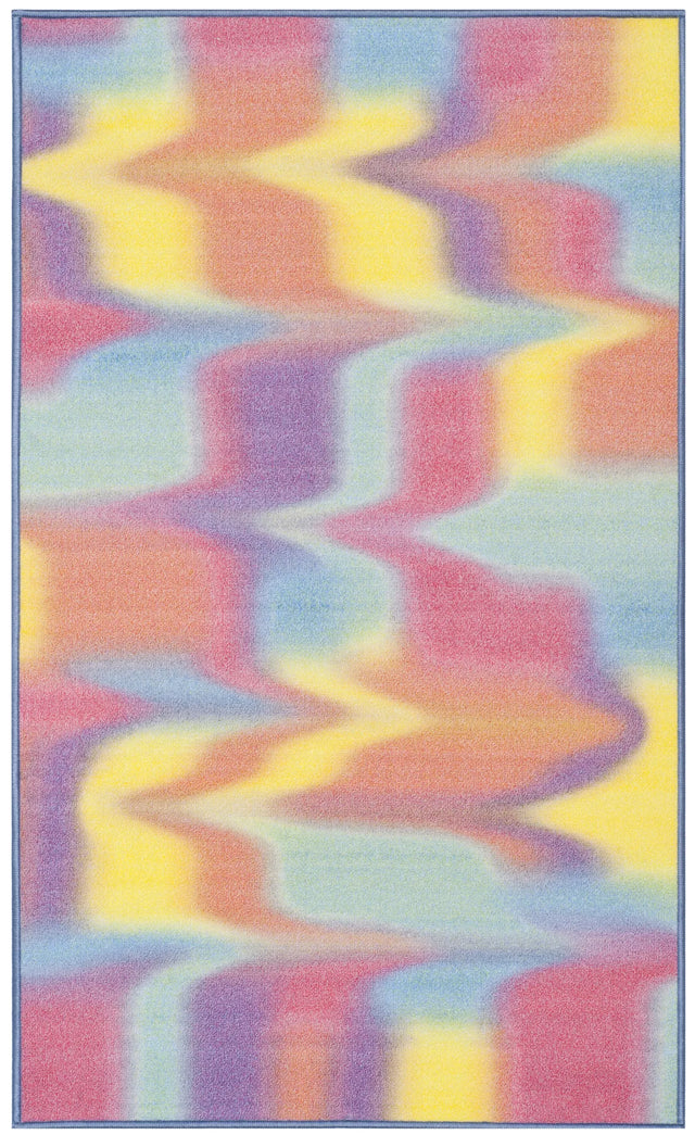 Safavieh Paint Brush 3'-3" x 5'-3" Rug in Fuchsia / Yellow