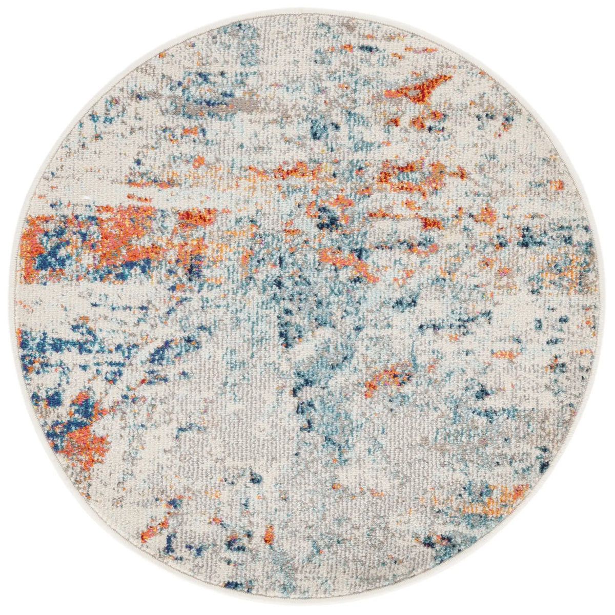 Safavieh Madison 3'-0" x 3'-0" Rug in Cream / Orange