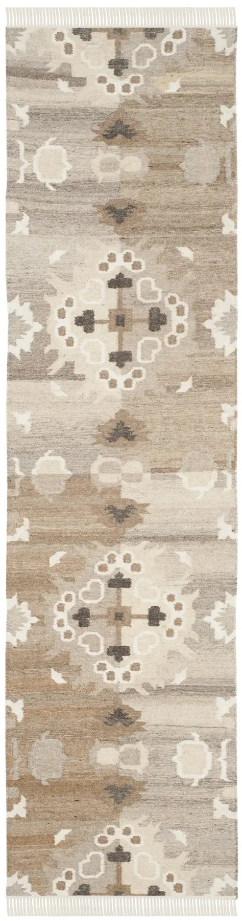 Safavieh Natural Kilim 2'-3" x 10'-0" Rug in Grey / Multi