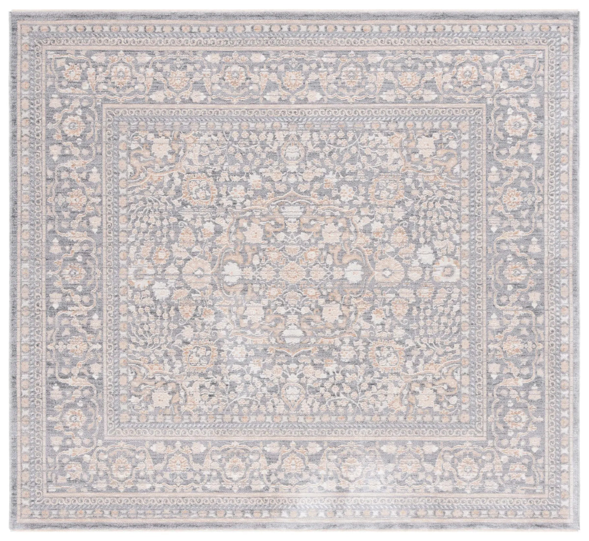Safavieh Harlow 6'-3" x 6'-3" Rug in Ivory / Blue Grey