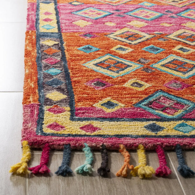 Safavieh Aspen 4'-0" x 6'-0" Rug in Orange / Fuchsia