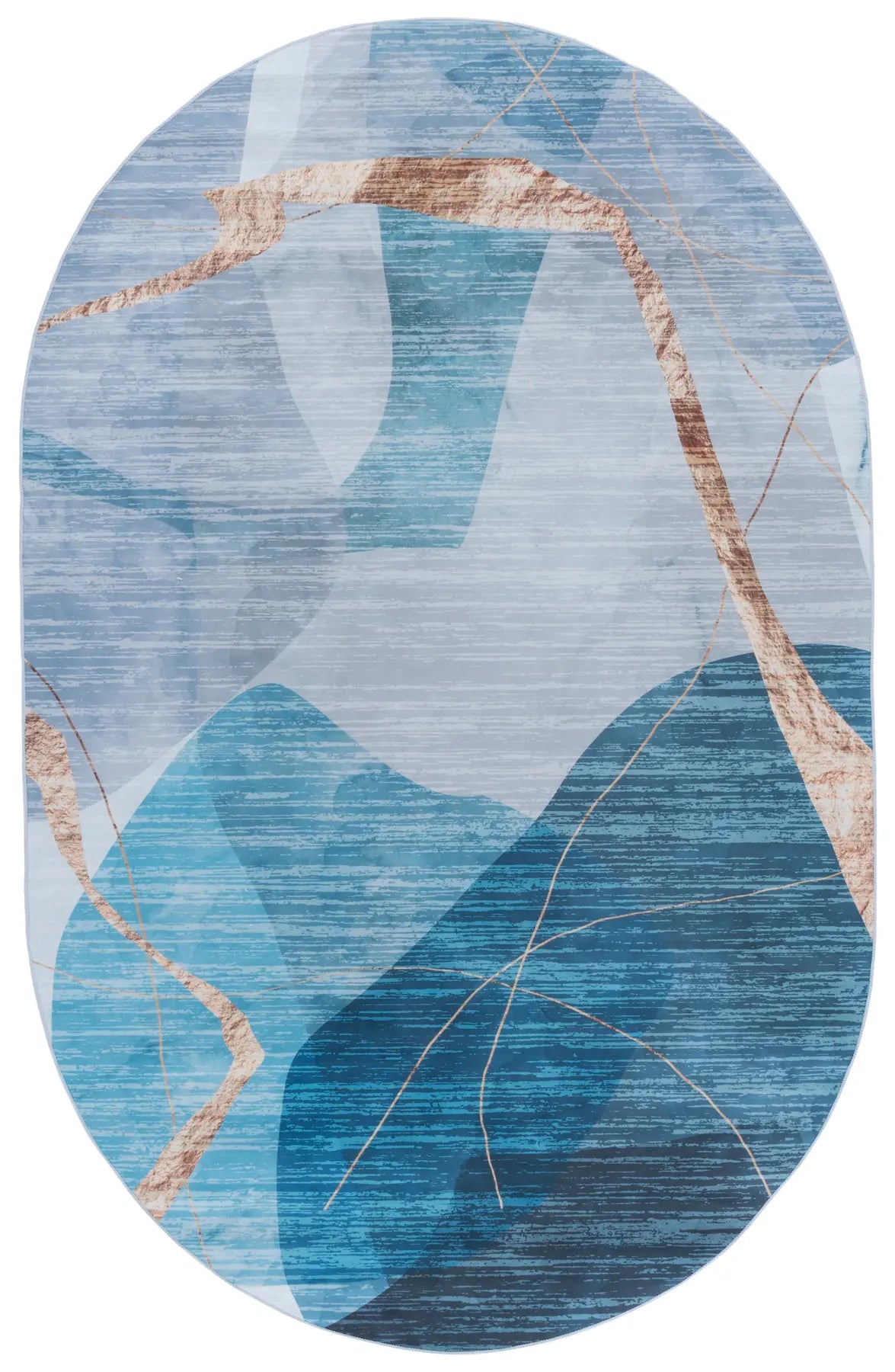Safavieh Tacoma 5'-0" x 8'-0" Rug in Blue / Gold