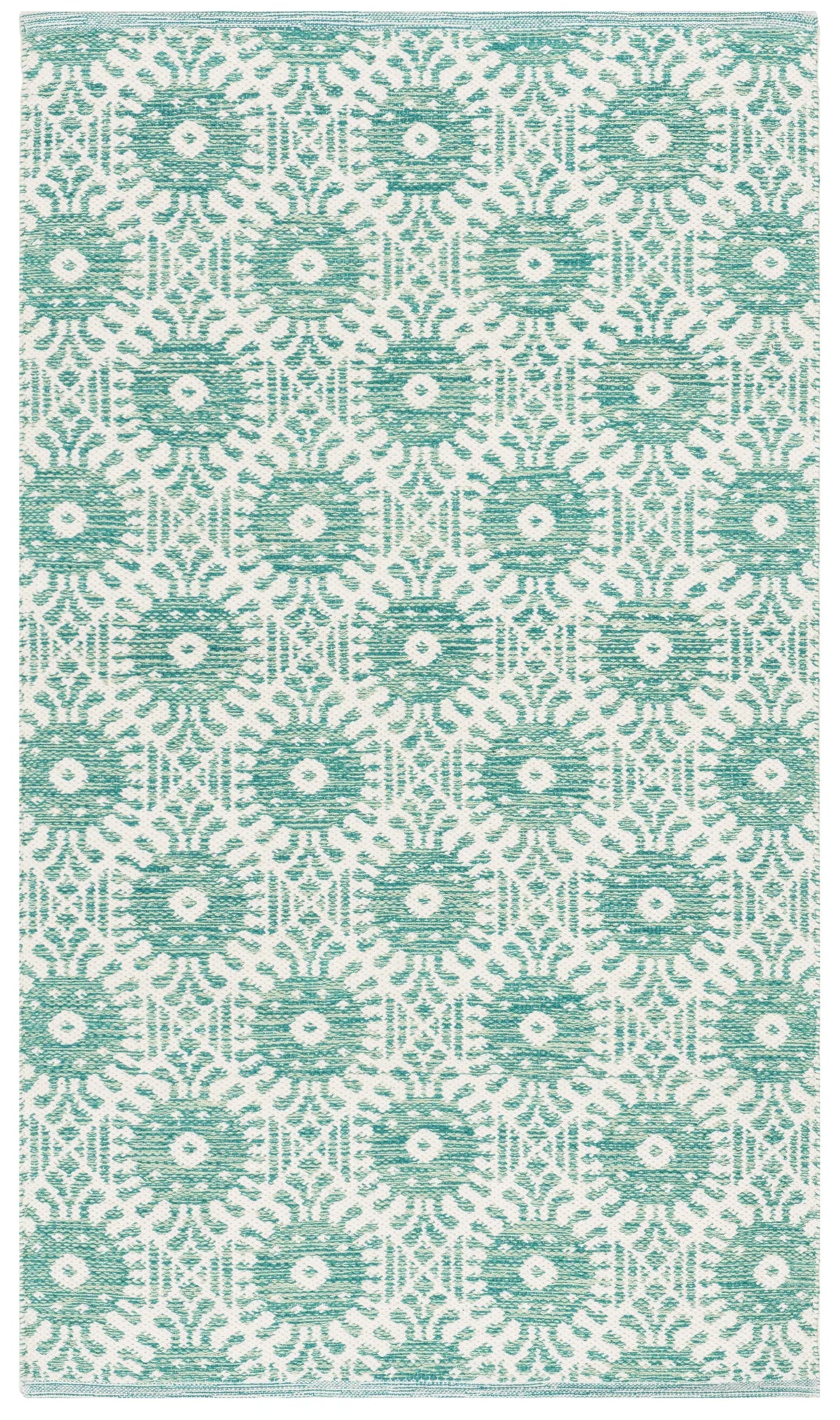 Safavieh Montauk 3'-0" x 5'-0" Rug in Aqua / Ivory