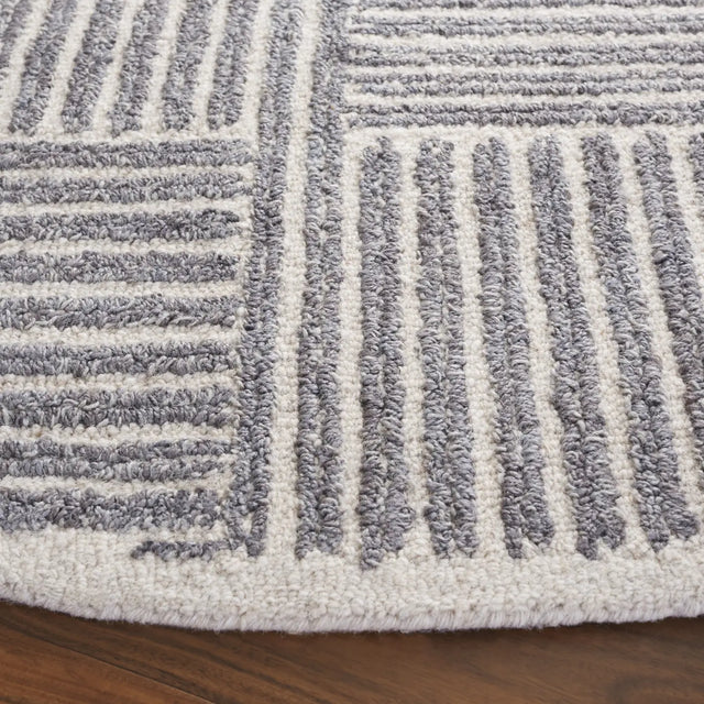 Safavieh Abstract 6'-0" x 6'-0" Rug in Ivory / Grey