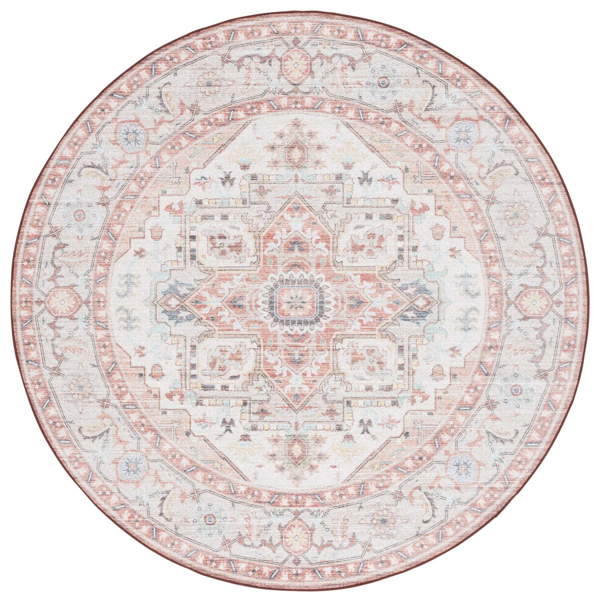Safavieh Arizona 6'-0" x 6'-0" Rug in Light Rust / Beige