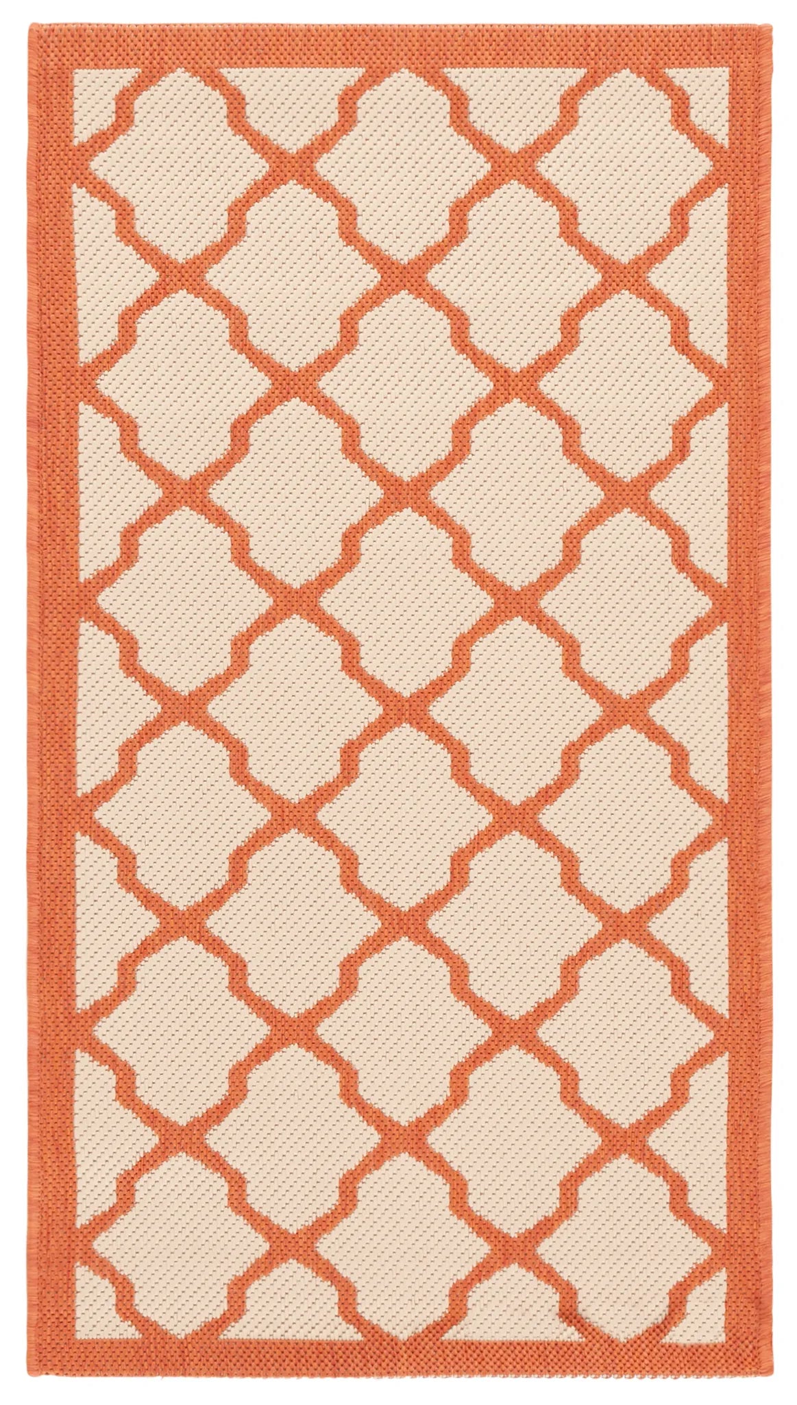 Safavieh Courtyard 2'-0" x 3'-7" Rug in Beige / Terracotta