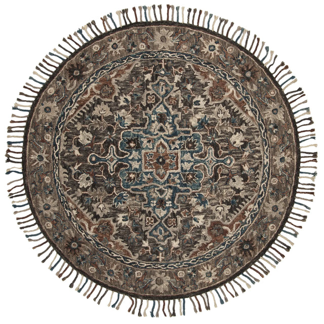 Safavieh Aspen 7'-0" x 7'-0" Rug in Charcoal / Light Brown