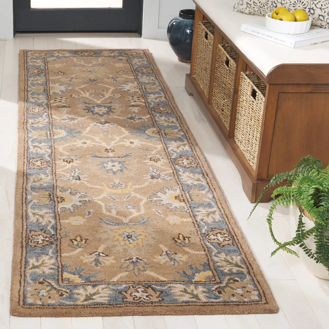 Safavieh Heritage 2'-3" x 8'-0" Rug in Camel / Blue