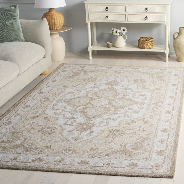 Safavieh Metro 4'-0" x 6'-0" Rug in Beige / Ivory