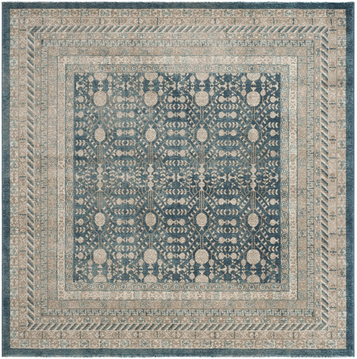 Safavieh Sofia 6'-7" x 6'-7" Rug in Blue / Beige