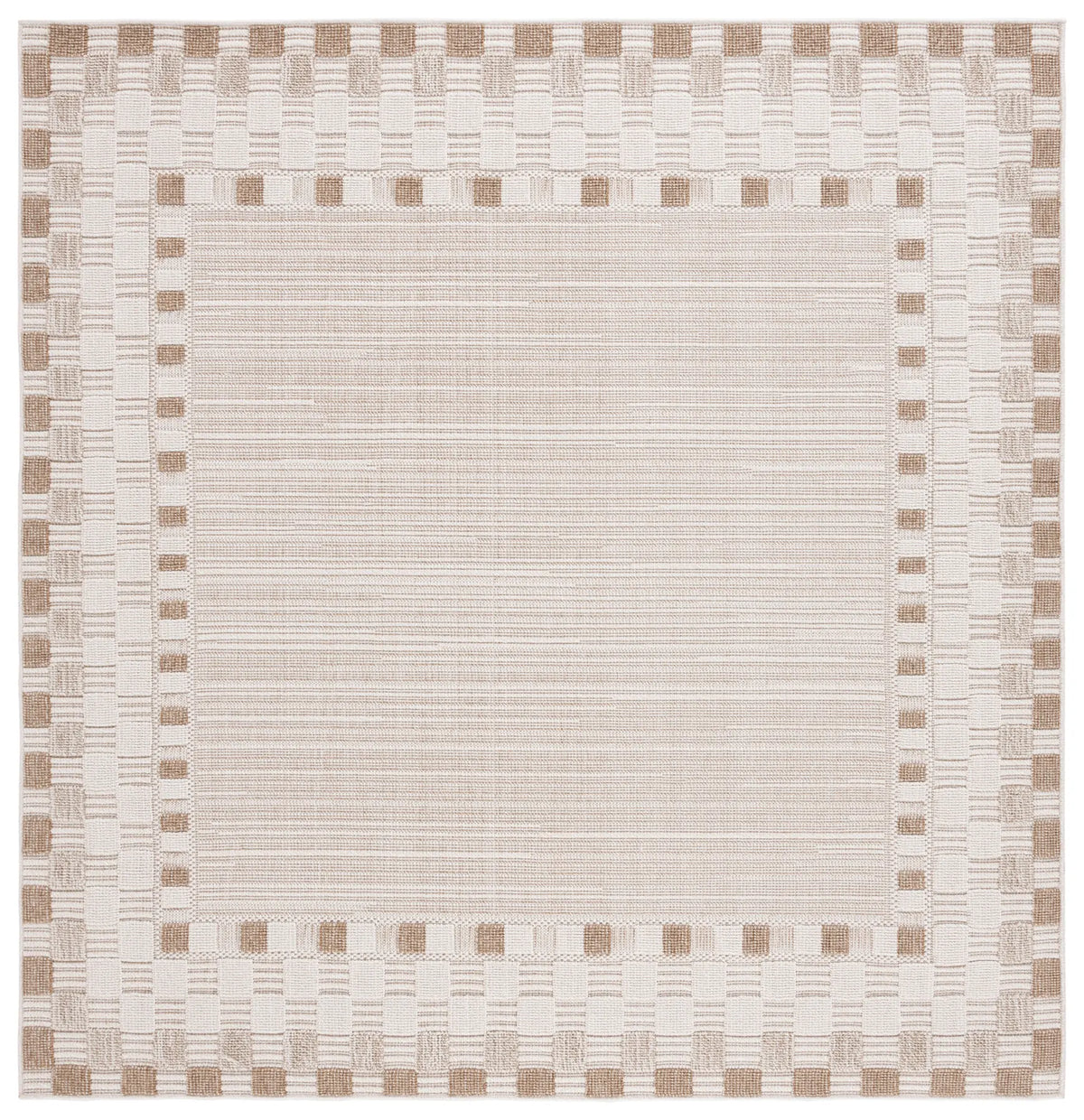 Safavieh Global 6'-7" x 6'-7" Rug in Beige / Light Beige