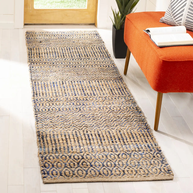 Safavieh Cape Cod 2'-3" x 8'-0" Rug in Navy / Natural