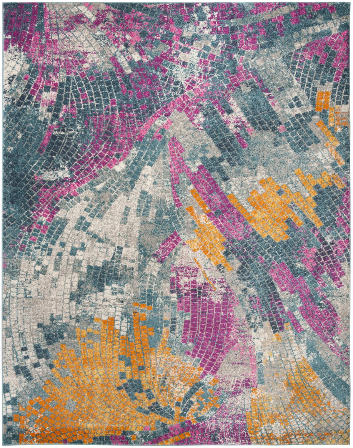 Safavieh Madison 200 10'-0" x 14'-0" Rug in Blue / Multi