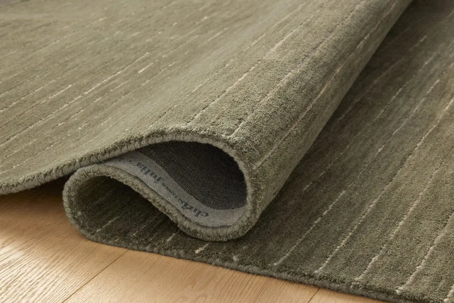 Chris Loves Julia x Loloi Henry HEY-01 Olive / Ivory Rug - pile height