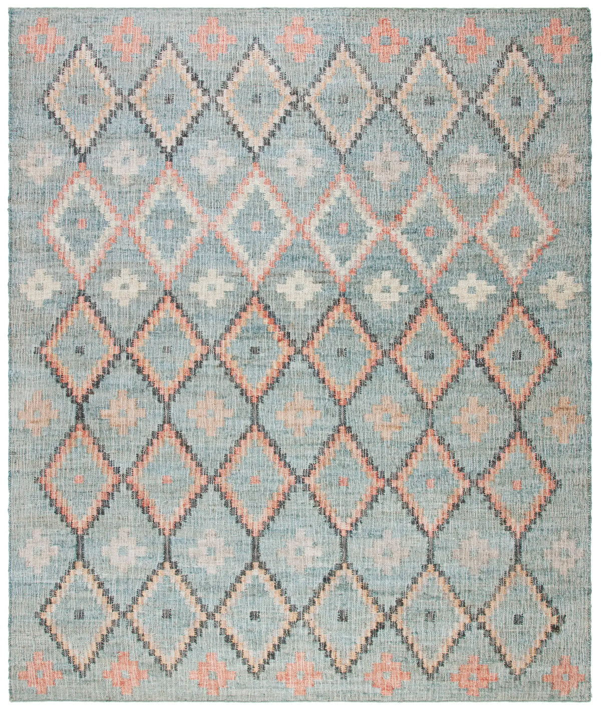 Safavieh Kilim 8'-0" x 10'-0" Rug in Charcoal / Gold