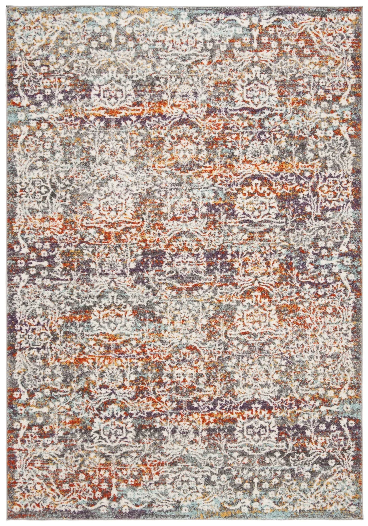 Safavieh Madison 900 4'-0" x 6'-0" Rug in Light Grey / Light Blue