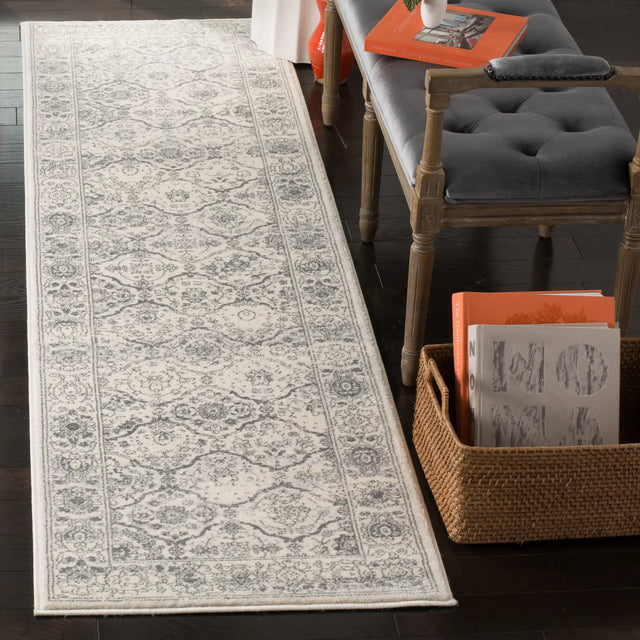 Safavieh Carnegie 2'-3" x 12'-0" Rug in Cream / Dark Grey