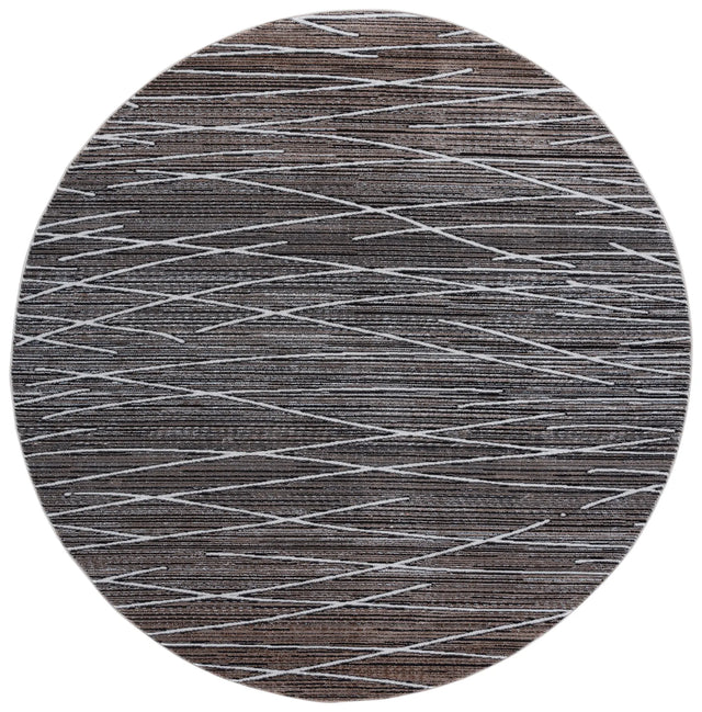 Safavieh Mila 6'-7" x 6'-7" Rug in Beige / Ivory Black
