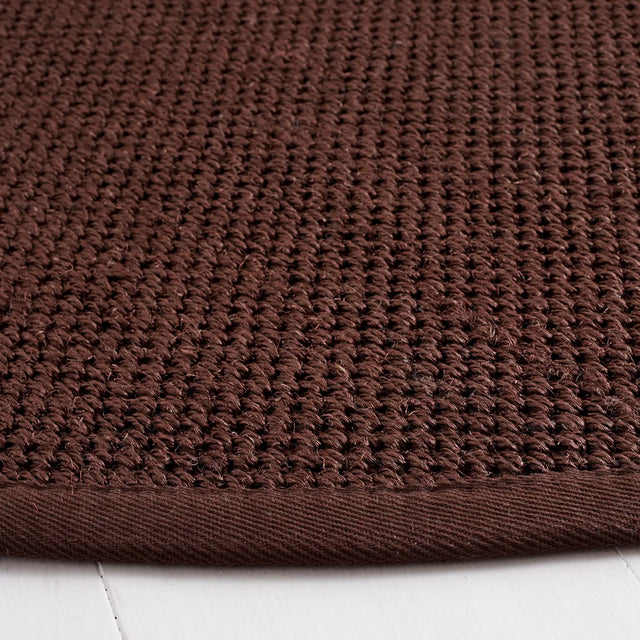 Safavieh Natural Fiber 6'-0" x 6'-0" Rug in Chocolate / Dark Brown