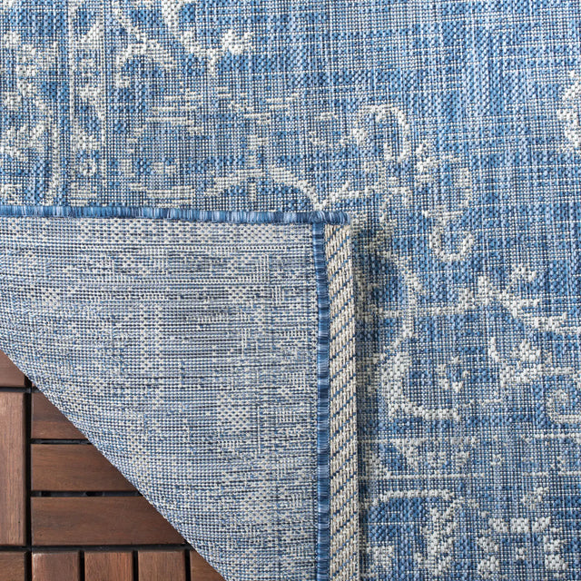 Safavieh Courtyard 5'-3" x 7'-7" Rug in Navy / Grey