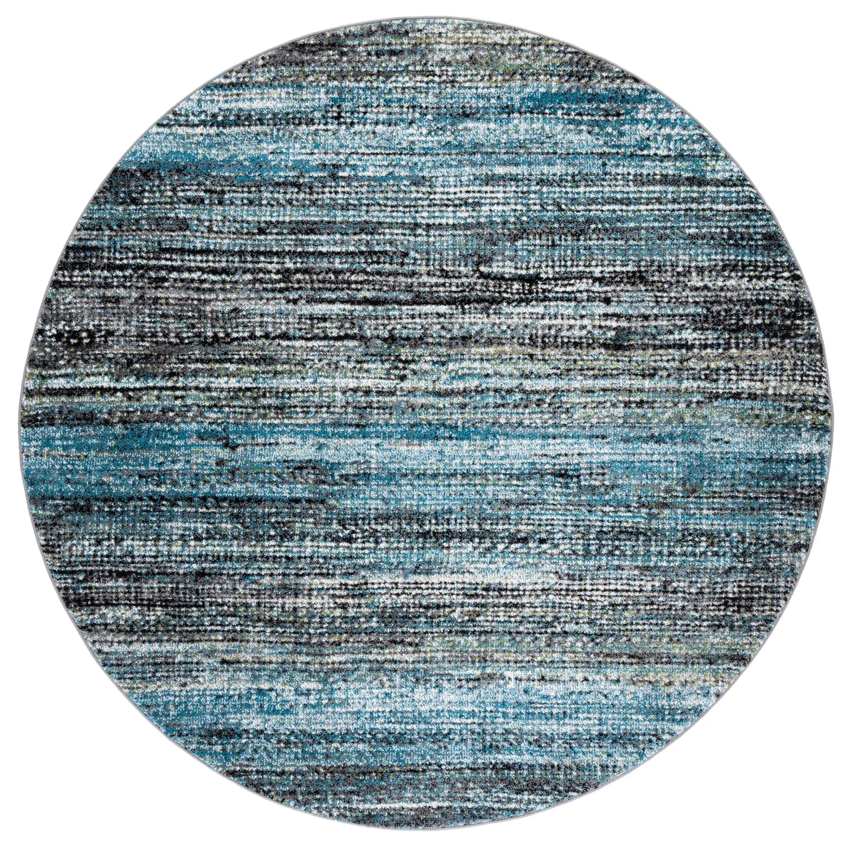 Safavieh Porcello 6'-7" x 6'-7" Rug in Charcoal / Blue