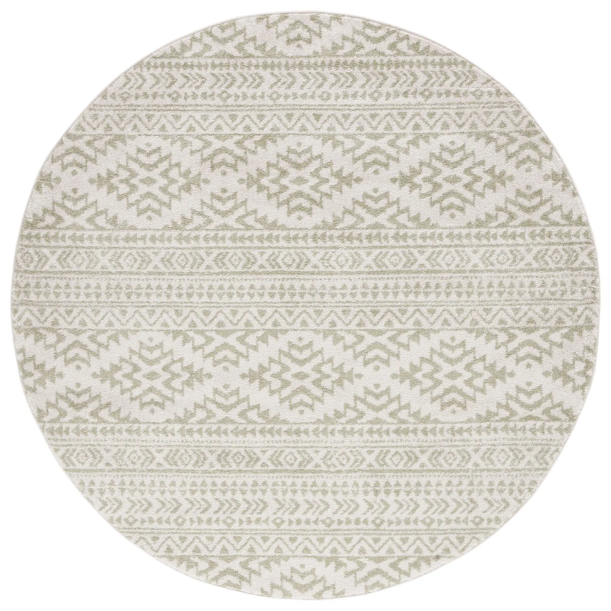 Safavieh Tulum 6'-7" x 6'-7" Rug in Ivory / Sage