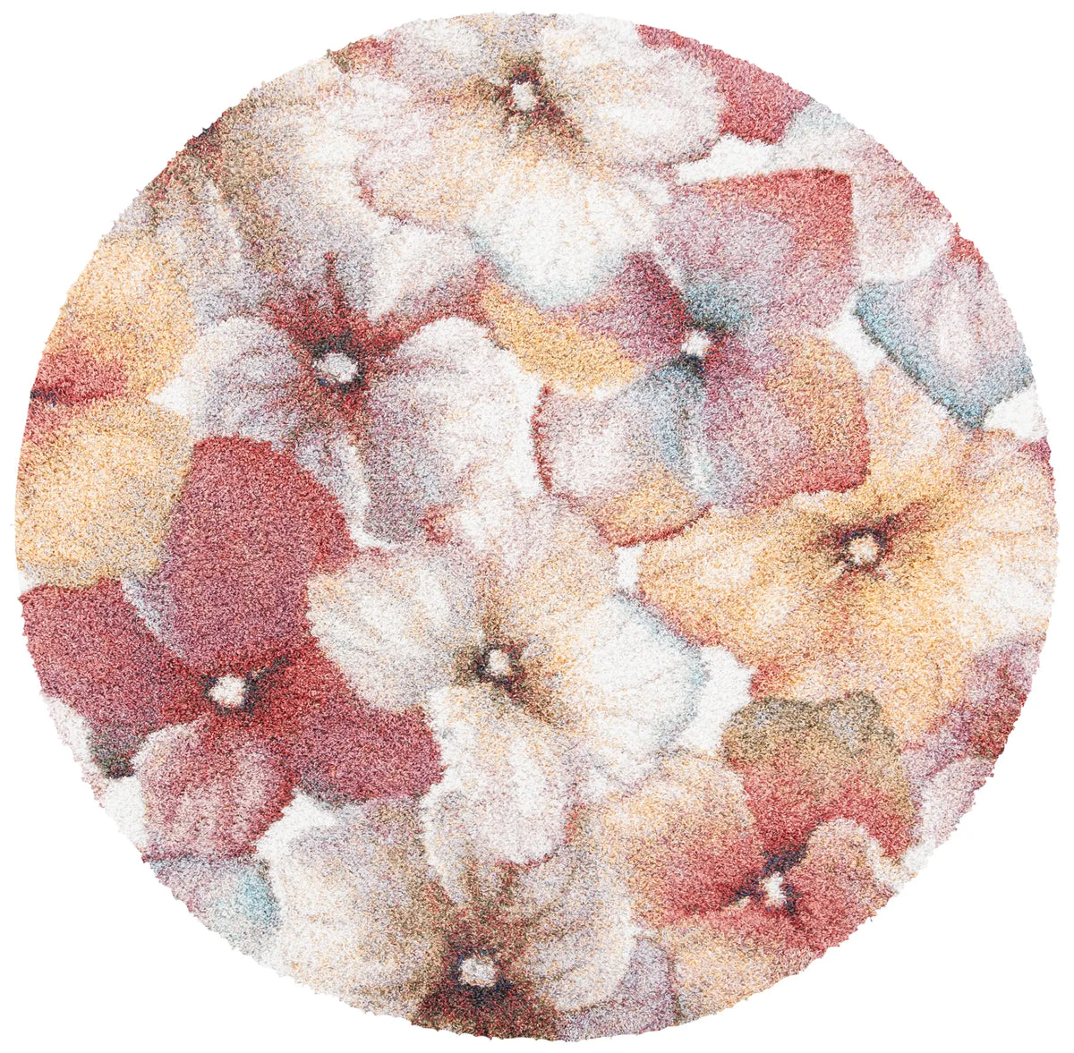 Safavieh Calista 5'-3" x 5'-3" Rug in Ivory / Rust