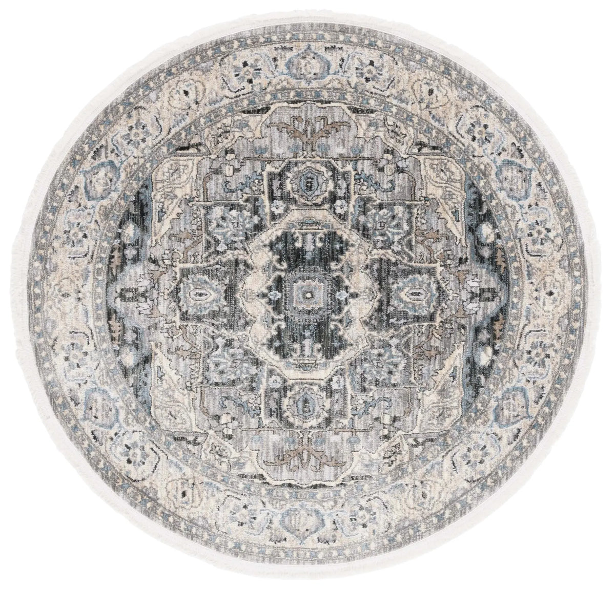 Safavieh Artifact 4'-0" x 4'-0" Rug in Grey / Ivory