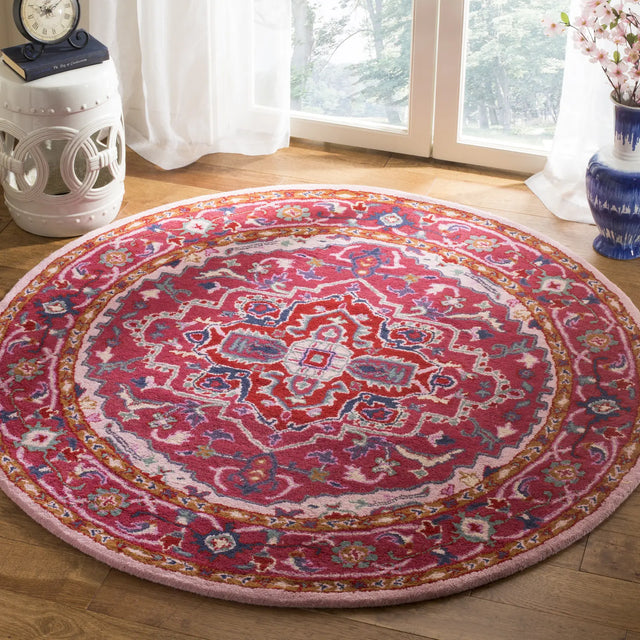 Safavieh Bellagio 5'-0" x 5'-0" Rug in Red / Pink