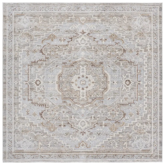 Safavieh Miranda 6'-6" x 6'-6" Rug in Beige / Grey Ivory