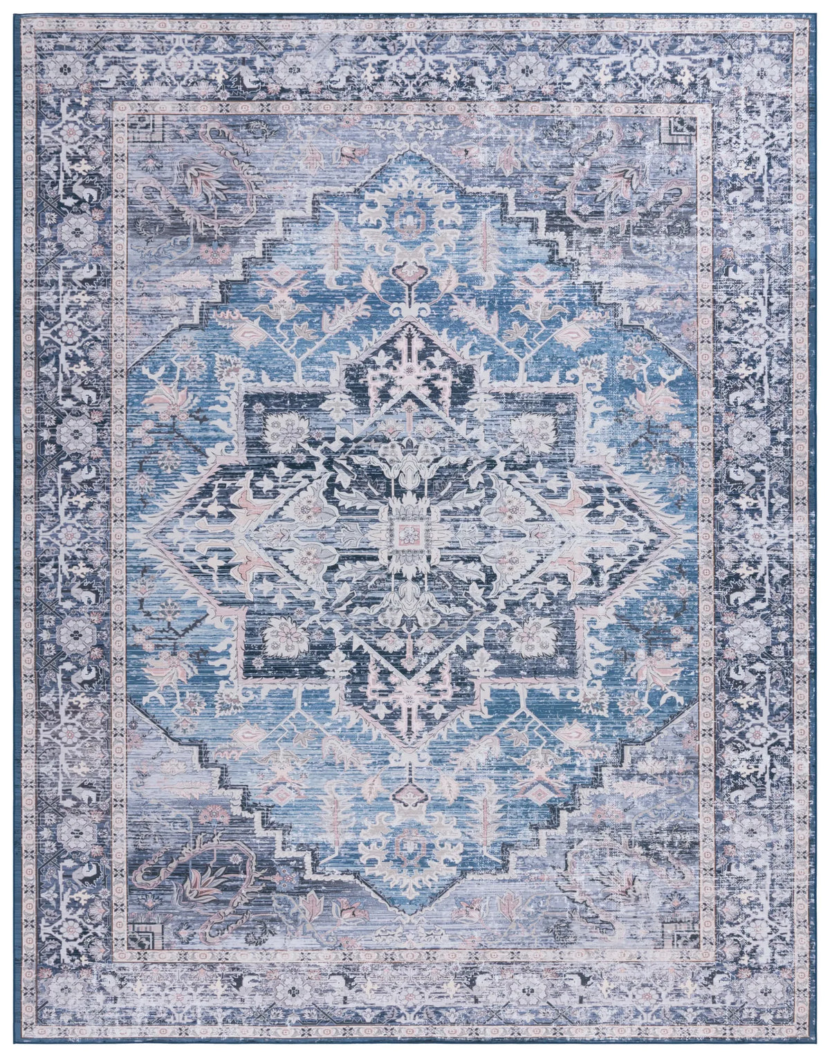 Safavieh Tucson 10'-0" x 14'-0" Rug in Blue / Charcoal