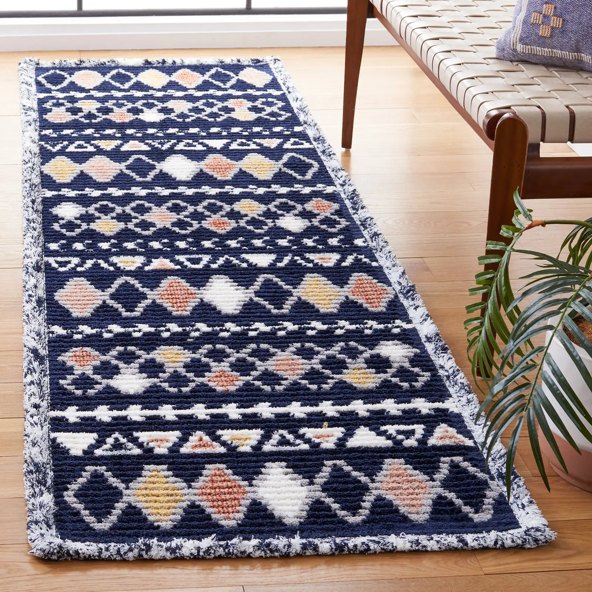 Safavieh Marrakesh 2'-2" x 8'-0" Rug in Navy / Multi