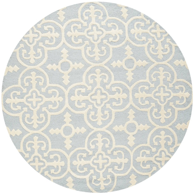 Safavieh Cambridge 6'-0" x 6'-0" Rug in Light Blue / Ivory
