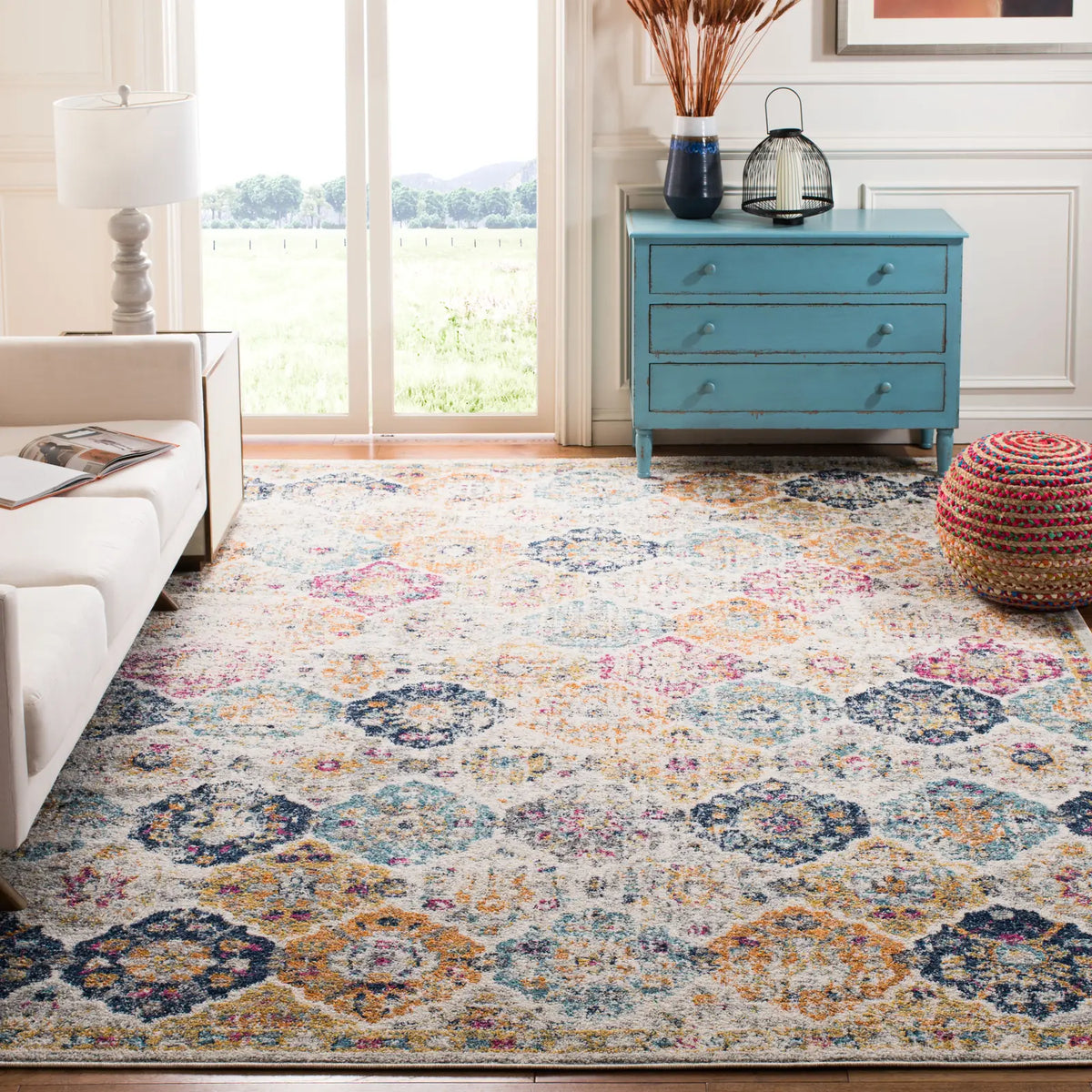 Safavieh Madison 10'-0" x 14'-0" Rug in Cream / Multi